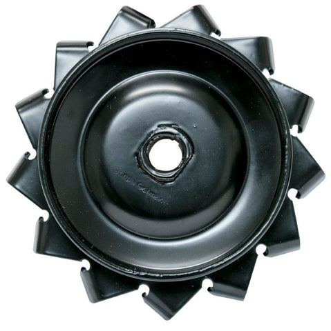 12-Volt Pulley, with Air Fins, Powder-Coated Black
