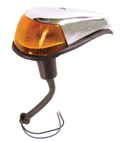 Turn Signal Assy., Left & Right, 64-66, Amber, Each (Chrome Plated Plastic)