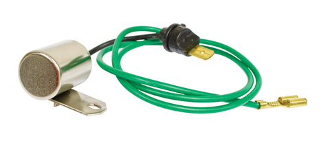 Shop Bosch Condenser for Type 3 (1965-1970) featuring a longer green wire, perfect for stable ignition and easier setup in your vintage VW. Ensure smooth engine performance with Bosch quality, ideal for restoration and maintenance of your classic Type 3. Keep your VW running reliably with this must-have part!