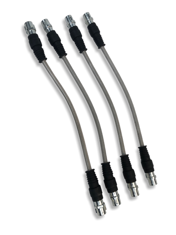 PMB Performance DirectFit Stainless-Steel Brake Lines - Set of 4 - 2005-12 Porsche Boxster/Cayman