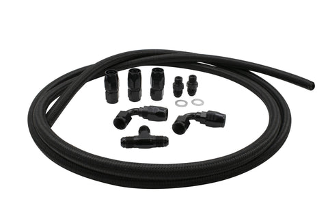 The BUGPACK fuel line kits come complete with 6 feet of XRP -6 hose and XRP fittings. These kits are available to fit Dual IDF/HPMX, IDA/EPC or DRLA/D-Series Carburetor kits. Available in your choice of or XR-31 black woven hose with XRP black fittings or with braided stainless steel hose with XRP red/blue fittings.