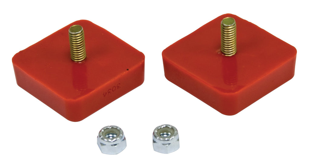 Crown Suspension Universal Square Red Polyurethane Bump Stop – Pair – Front Arm Or Rear C-Notch