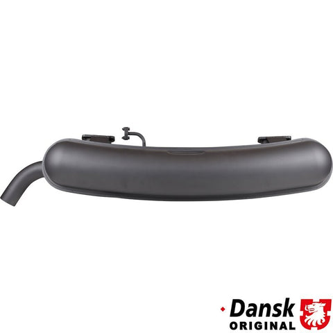 EMPI's aluminumized stainless steel muffler for Porsche 912E (1976), exact fit, durable, and factory-style finish. Shop now at PMB.