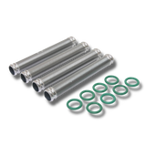 Maximize oil cooling in your Porsche 911 (1965-98) with this Finned Aluminum Oil Return Tube Kit. Its heavy-duty, one-piece design boosts cooling by 200%, and includes premium Viton seals. Guaranteed fitment and engineered to OE specs for easy installation and long-lasting performance. 24-month unlimited mileage warranty. Replaces 90110735101, 99970711240.