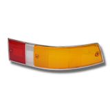 Right Euro Style Red and Amber Tail Light w/ Chrome Trim for Porsche 911 (1969-71)