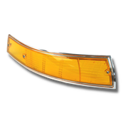 Revitalize Your Porsche 911 (1969-71) with Our Front Right Amber/Clear Euro Spec Turn Signal Lens! This lens offers guaranteed fitment and replaces cracked or faded lenses to instantly enhance vehicle aesthetics and resale value. Manufactured to OE specs with crystal-clear clarity and accurate color reproduction, it comes with a 24-month unlimited mileage warranty. Replaces 901 631 904 04.