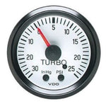 Turbocharged engines require precision monitoring, and the Cockpit Series Gauge delivers. Featuring a white face, black numerals, and a red pointer, it reads up to 25 PSI / 30 InHg. Complete with installation hardware, this gauge ensures accurate performance tracking in style.