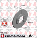 Zimmermann Solid Front Rotor for Porsche 911/912 (1965-68)