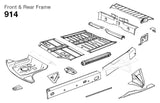 Short Rear Floor Pan, Right for Porsche 914/914-6 (1970-76)