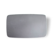 914Rubber exterior mirror glass for early Porsche 914 (1970–71). Factory-fit replacement for driver's side mirror restores clarity and correct vintage shape.