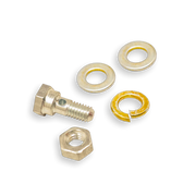 914Rubber heater lever cable clamping bolt with hardware for Porsche 356, 911, and 914. Secures cables in place for optimal heating system performance.