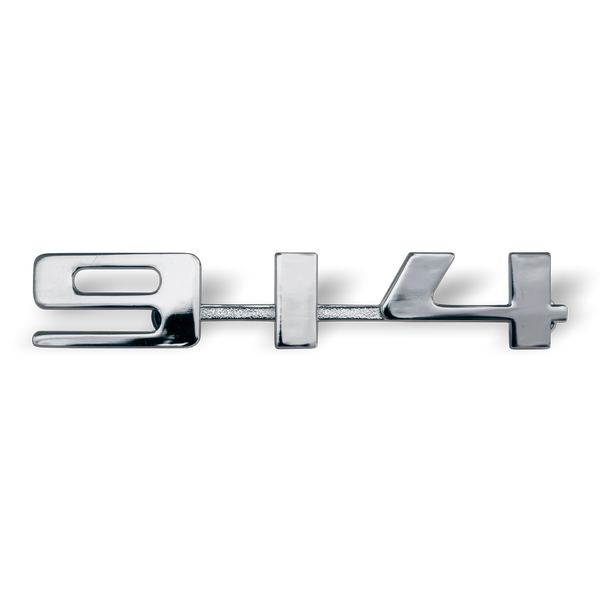 914 rubber Silver Metal 914 Emblem with Hardware for Porsche 914