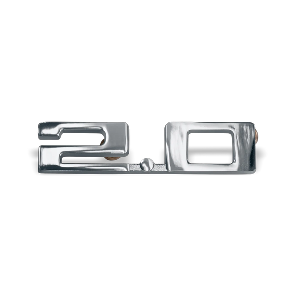 Silver Metal 2.0 Insignia with Hardware for Porsche 914 (All years)