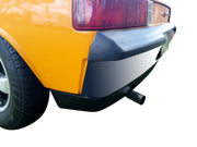 914Rubber rear bumper top moulding for Porsche 914 (70-74). Solid rubber, stainless mount, OE-fit. PMB Performance, top 914Rubber retailer. (855) 786-7101