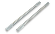 Empi 28 Spline Free Floating Axles. 4340 chromoly with silver zinc plating for 108mm CV conversions. High-performance, no adapter, bolt-on solution.