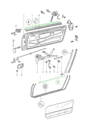 914Rubber Early Door Kit for Porsche 914 (70-72). Seals, fuzzy strips, rollers, end caps. PMB Performance, top 914Rubber retailer, 20 yrs expertise.
