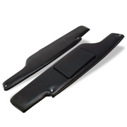 914Rubber black sun visor set with mirrors for Porsche 914 (1970–76). OEM-style fit and finish. Easy installation for a factory-correct restoration.