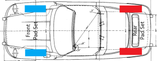 Textar Pads for Porsche 356C/SC Rear Calipers (1964-1965)